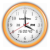 Orange Bingo Vector Clock